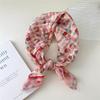 58 Floral Cotton Linen Scarf: Korean Ditsy Print Neckerchief for Spring, Summer, Autumn - Versatile Headband and Headscarf