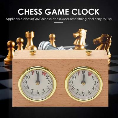 Holz Kompakt Digital International Retro Tragbar Wettbewerb Spiel Timer Mechanisch Aufwärts Abwärts Analog Schachuhr Geschenk