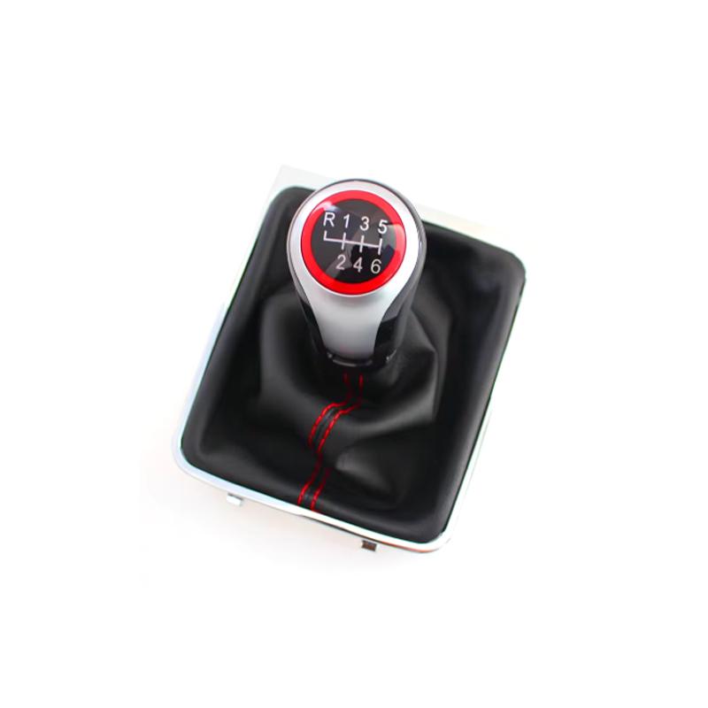 5/6 Speed Manual Modified Integrated Gear Shift Knob &Dust Boot for VW Passat B6 2005-2011 -Transmission Lever Durable Accessory