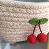 Farmhouse 3-Tier Hanging Basket. Hand-Woven Wall & Desk Storage. Detachable Rope. Perfect Home Organizer, Stylish Room Decor.