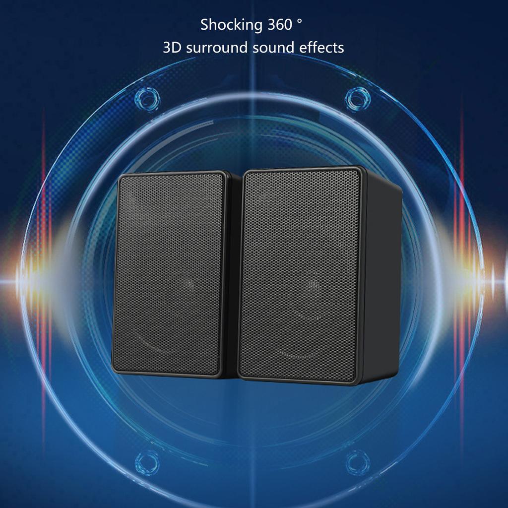 Powerful USB Notebook 3.5mm Stereo Speaker Wireds Full Frequency Desktop Speaker Laptops Subwoofer