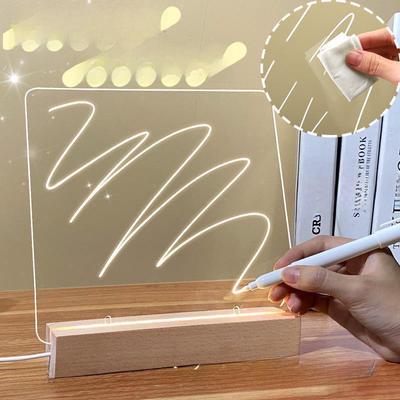 Acryl LED Nachrichtentafel: Löschbares, minimalistisches Desktop-Handschrift-Display