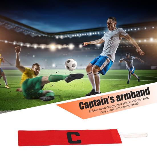 

Yousheng Elastic Soccer Captain Armband Nylon Adjustable Player Band for Youth And Adult Soccer Basketball Armband Team Sports Accessories оранжевый