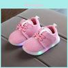 Children's Luminous Running Sneakers Durable Wear-resistant Sole Elastic Opening