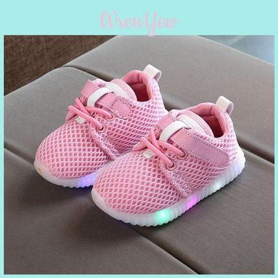 Adidași Luminoși pentru Alergare Copii Talpă Durabilă Rezistentă la Uzură Deschidere Elastică