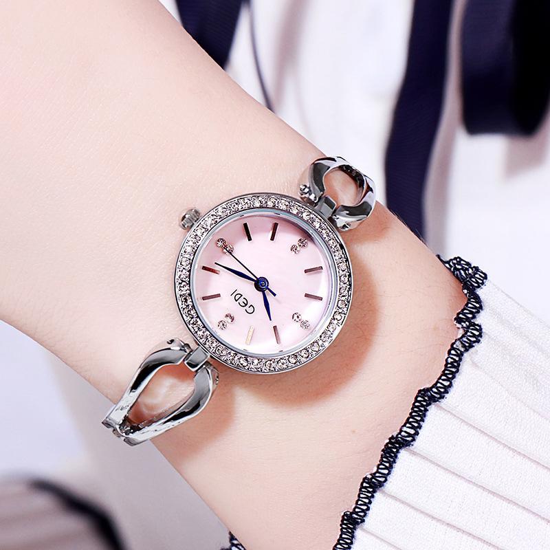 

Light Luxury Diamond-Encrusted Student Watch Versatile Fashion Waterproof Alloy Watch Women S Bracelet Quartz Watch