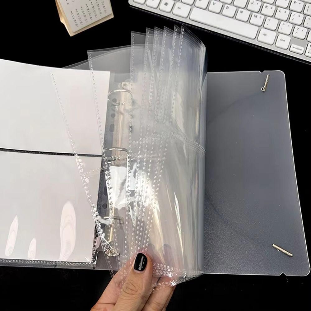 Binnenpagina Kaarthouder A5 Fotokaart Binder Bladen Transparant PP Zuurvrij Meerdere Vakjes Hoes Fotoalbum Vulpagina's