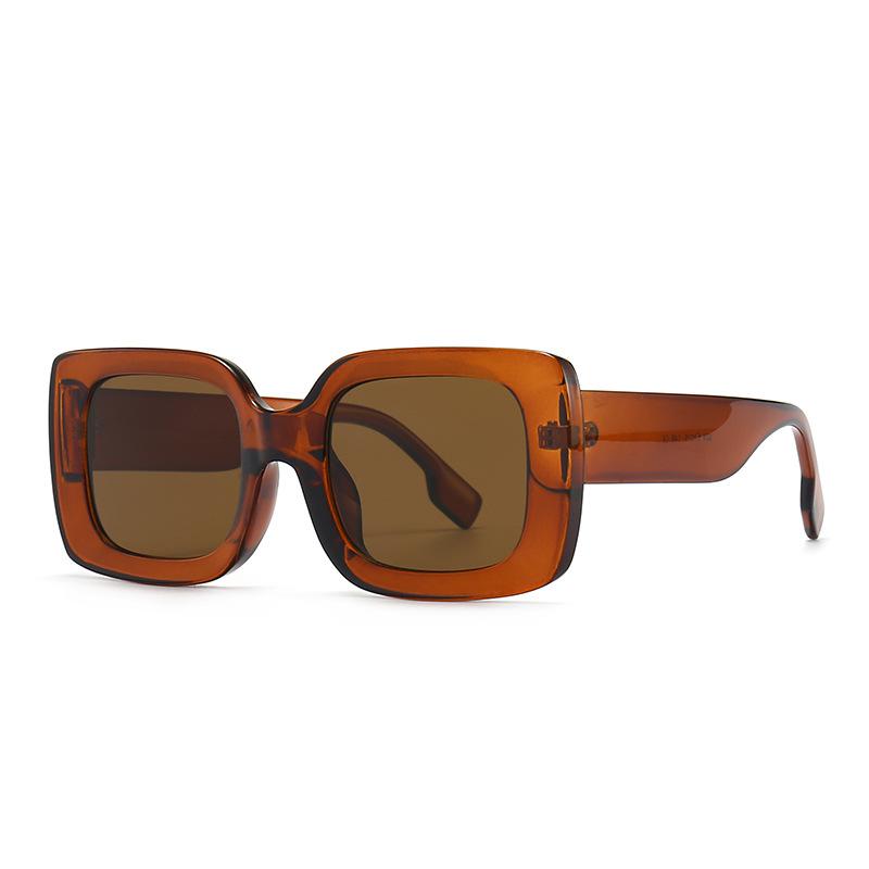 

Classic Luxury Brand Designer Big Frame Square Sunglasses Women Men Fashion Vintage Popular Travel Sun Glasses Shades UV400 as the picture