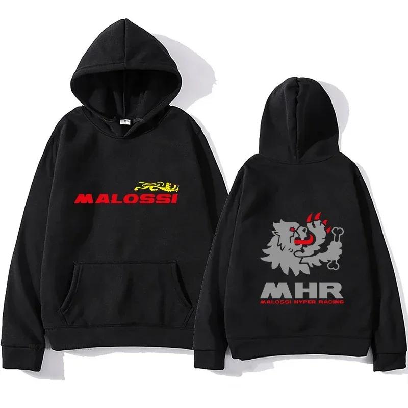 Herbst/Winter Malossi Thema Bedruckter Hoodie Herren und Damen Streetwear Hip Hop Stil Mode Herren Warmes Sweatshirt
