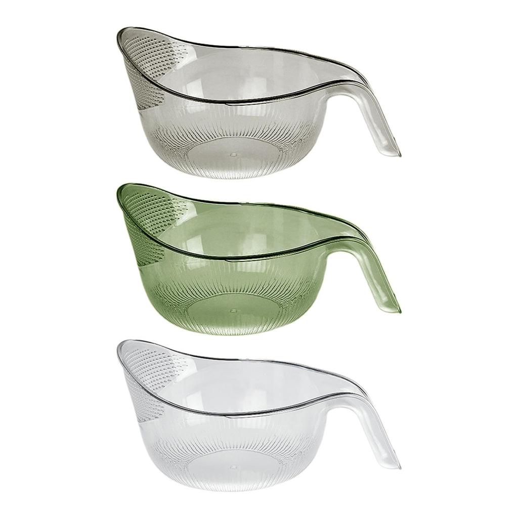 Rice Washing Colander Strainer - Fine Mesh Sieve for Draining Rice, Vegetables and Pasta - Multipurpose Kitchen Strainer Basket