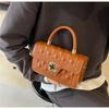 2024 New Fashion Diamond Grid Texture Shoulder Commuter Simple Handbag