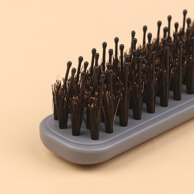 Foldable Hair Comb Portable Boar Bristle Hair Brush Head Massager Travel Combs Hair Styling Accessories