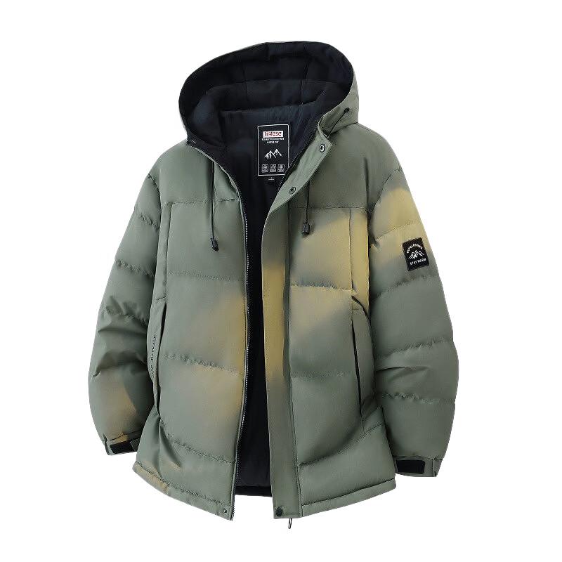 Pierre Cardin Men's Minimalist Hooded Padded Winter Jacket