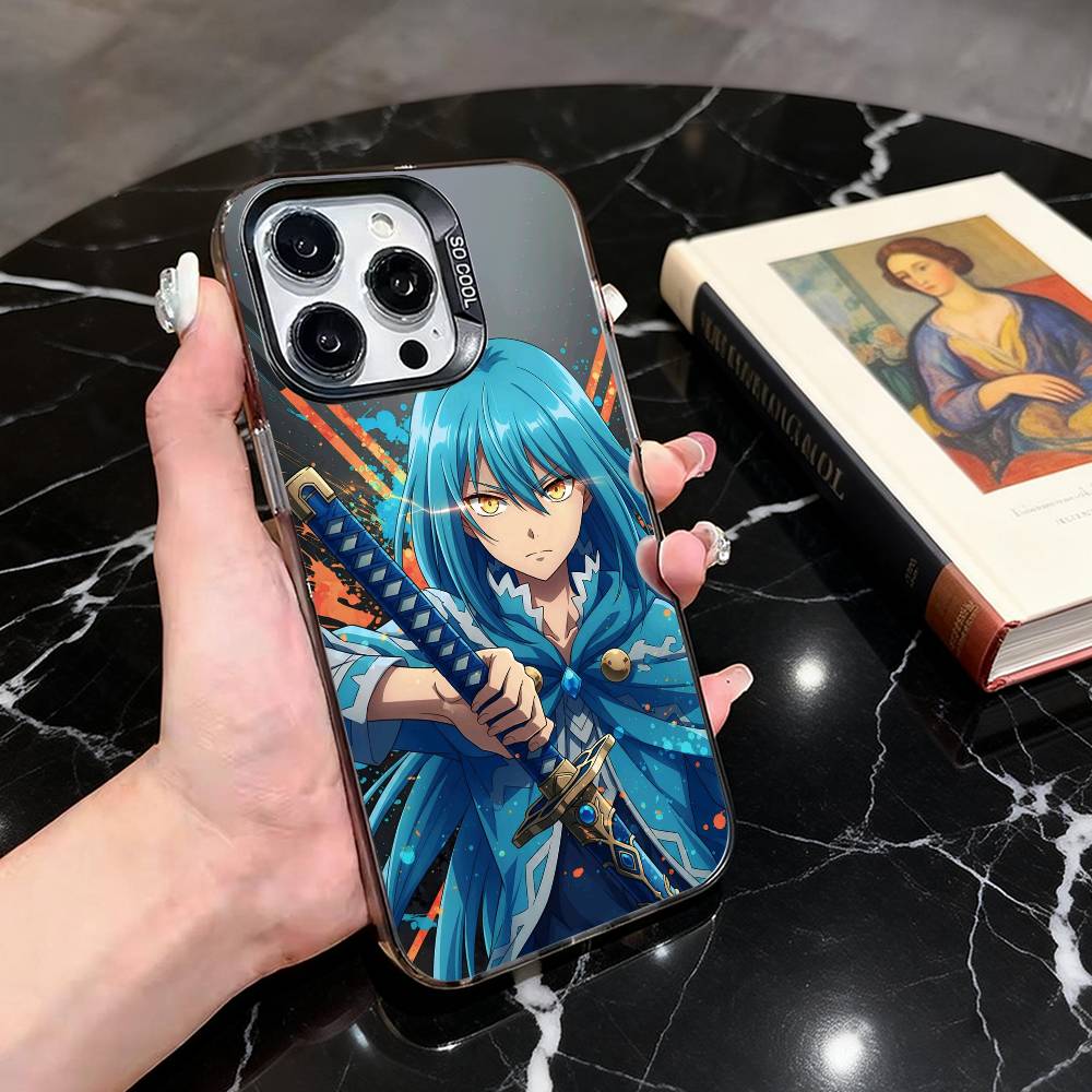 

Slime Anime R-Rimuru SRT T-Tempest Phone Case For iPhone 17,16,15,14,13,12,11 Plus,Pro Max,XS,Colorful Silver Black Cover iPhone12