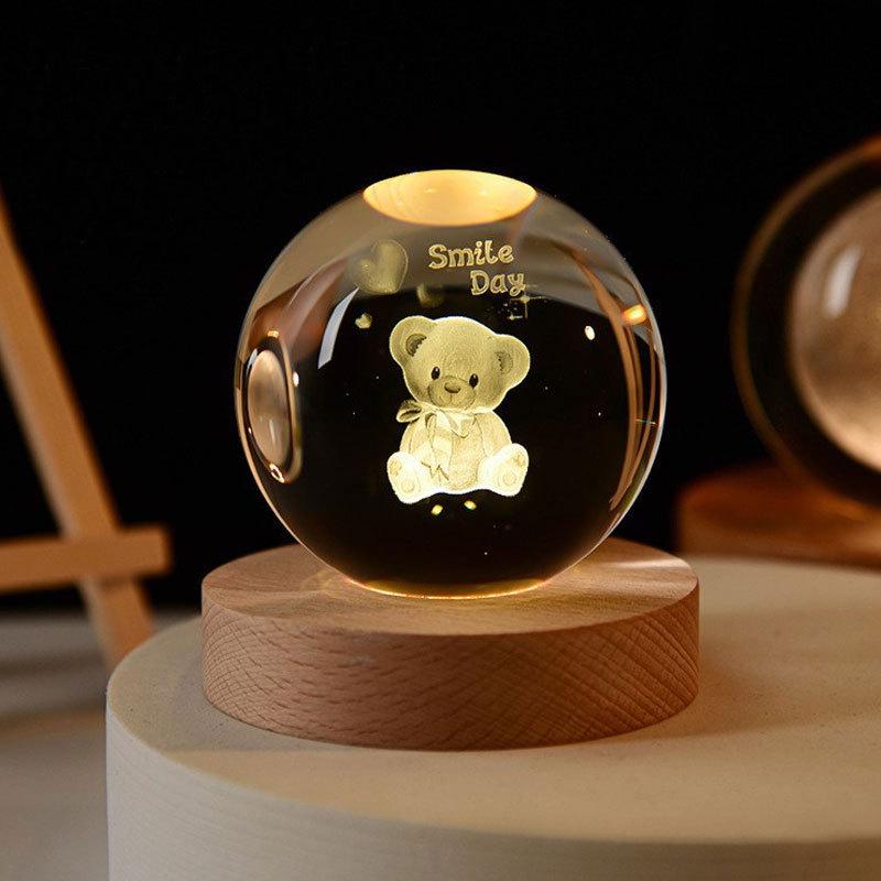 Starry Sky Luminous Crystal Ball Night Light - Heartfelt Gift for Birthdays