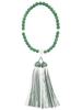 Kyoto Tsuchiya Nenjuten Women's Prayer Beads [Separate Set] Aventurine with Crystal, Silk Tassel, Made In Japan, Handmade, Paulownia Wood Box -