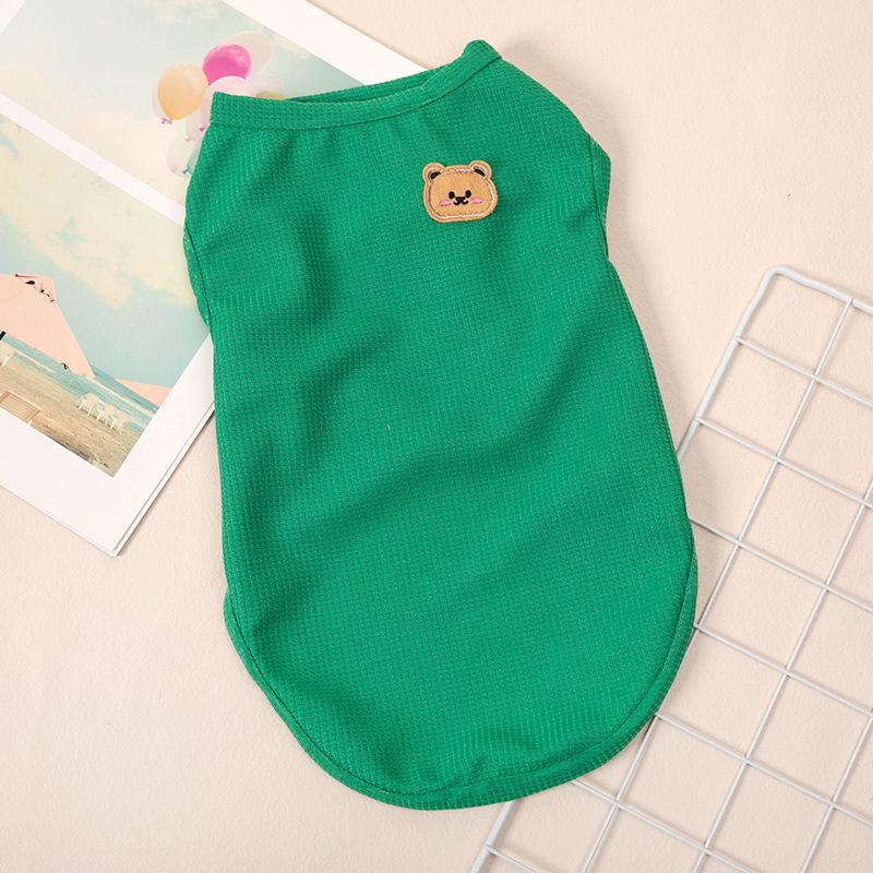 Summer Sleeveless Vest for Small Dogs - Fits Teddy, Pomeranian, and Bichon Frise