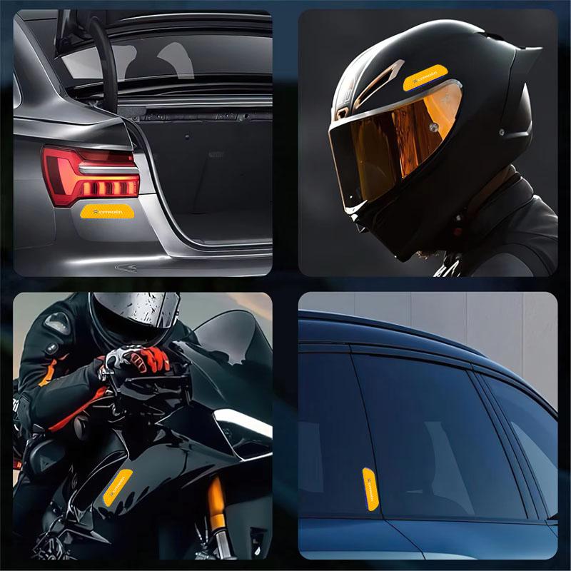 URXE5 4PCS Car Stickers Door Opening Reflective Warning Sticker For Citroen C1 DS3 C2 C3 Vts C4 Saxo C4L C5 C6 C8 Xsara C3-XR Picasso
