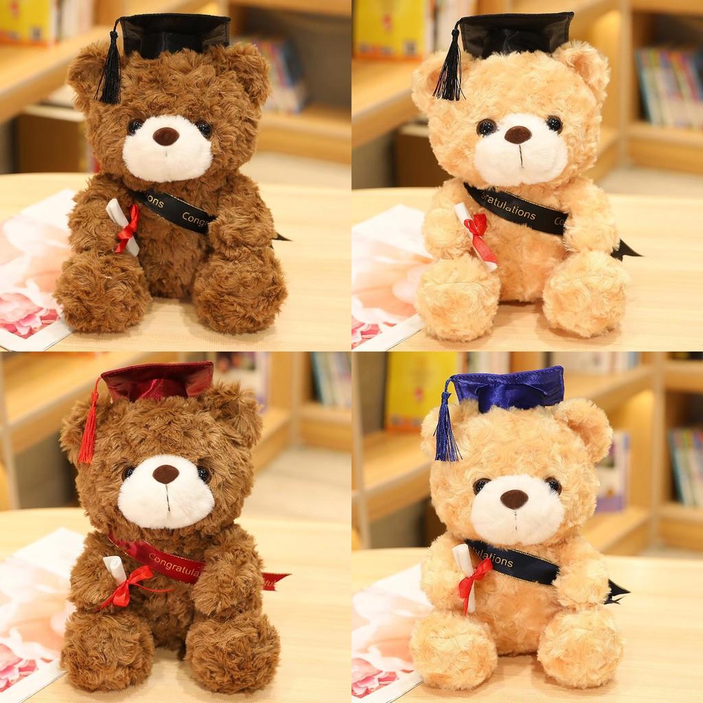 Doc Hat Teddy Bear Plush Toy Cartoon Stuffed Animal Doll Decoration Gift Kids