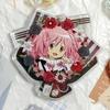 58mm Badge Brick Baji Display Stand Colorful Acrylic Badge Holder Anime Card Display Desktop Ornaments (No Badge, No Card)