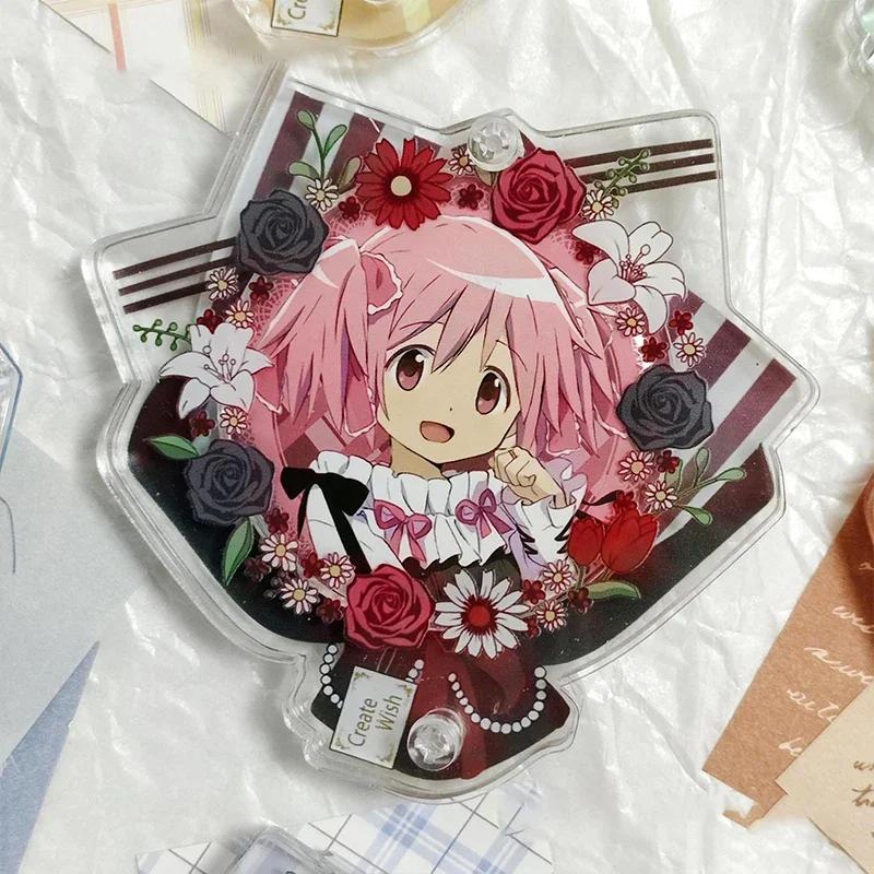 58mm Badge Brick Baji Display Stand Colorful Acrylic Badge Holder Anime Card Display Desktop Ornaments (No Badge, No Card)