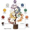 Chakra-Baum, Kristallbaum für positive Energie, Kristalle, Heilsteine, Feng Shui, sieben Chakra-Baum, 20,32 cm x 25,4 cm