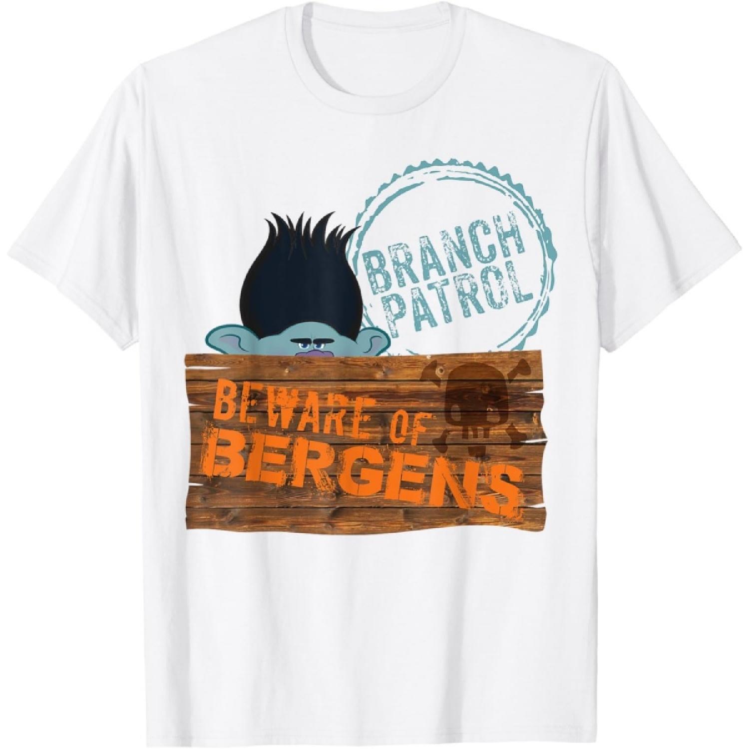 DreamWorks Trolls Beware of Bergens Branch T-Shirt XXXXXL белый