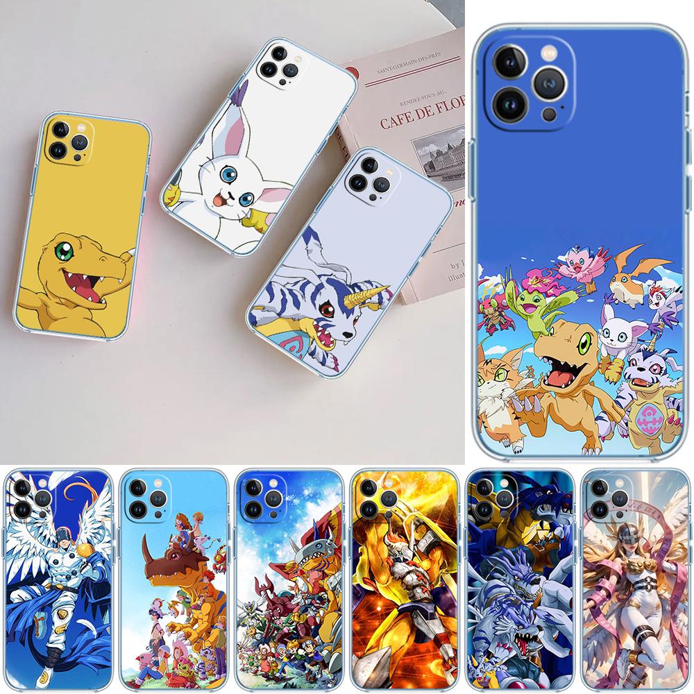 PP23 D-Digimons Transparent Phone Case for LG K22 K30 K40 K40S K41 K42 K50 K50S K51 K51S K52 K61 K62 K71 K92 Q60 Q61 V40 V50 V60