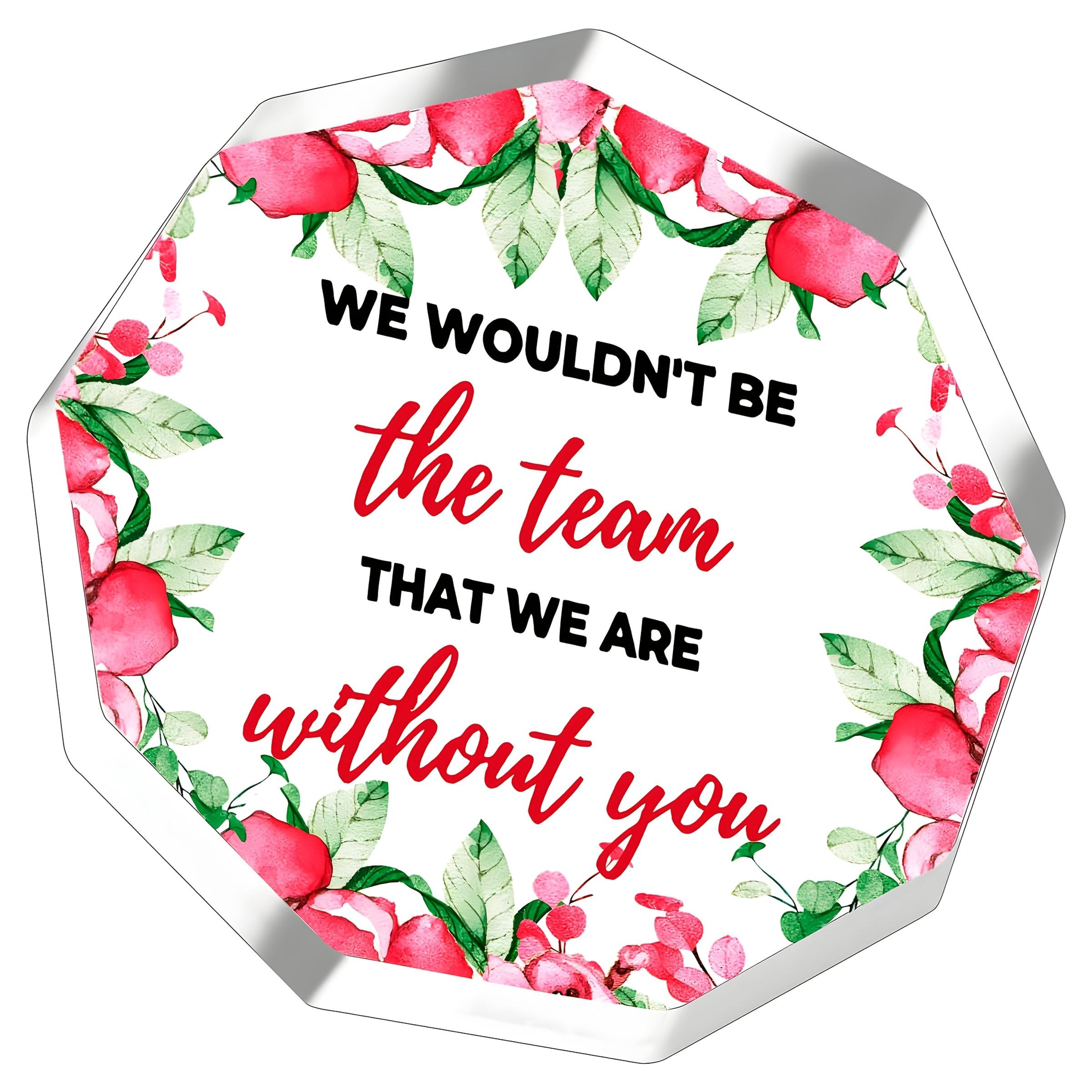 

1pc Appreciation Gift for Female Social Worker Colleague, Boss Team, Teacher Colleague, Employee, Coach, Leader Manager - Office Decoration Acrylic 10*10cm