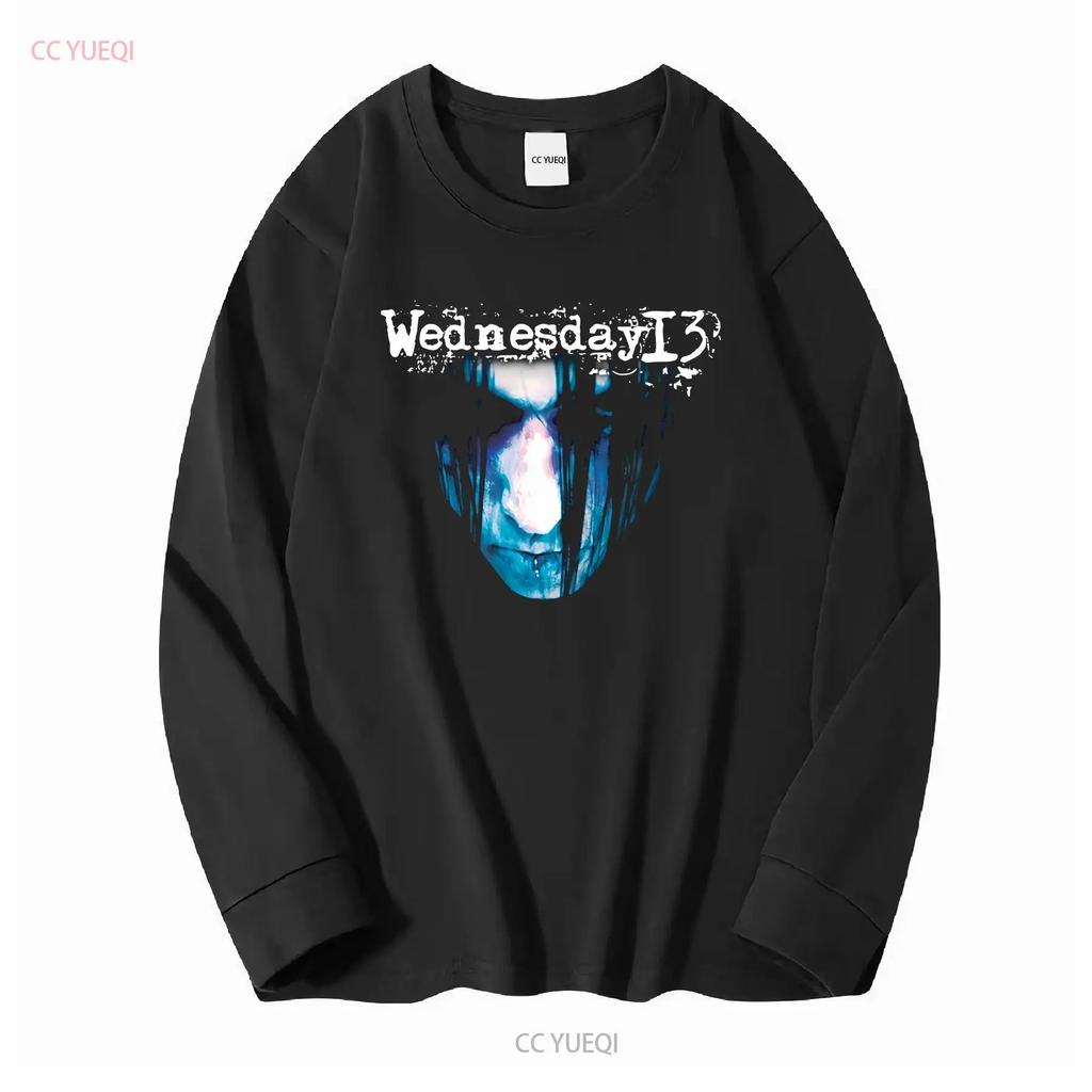 Camiseta Vintage de la Banda Wednesday 13 Esqueletos Talla L Y2K Horror Punk Murderdolls manga larga o corta vintage Lavada Unisex