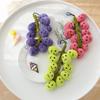 Simulation Summer Black Grape Doll Plush Toy Qingti Hongti Grape Small Pendant Girls Bag Accessories Keychain