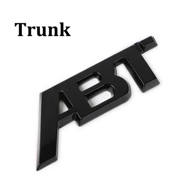 For Audi Skoda Seat QS7 TT RS3 SQ2 RS6 RS7 SQ7 RS4 RS5 SQ8 A8L S6 A4 Q5 A1 S5 S4 A5 ABT Logo Badge Sticker Car Tuning
