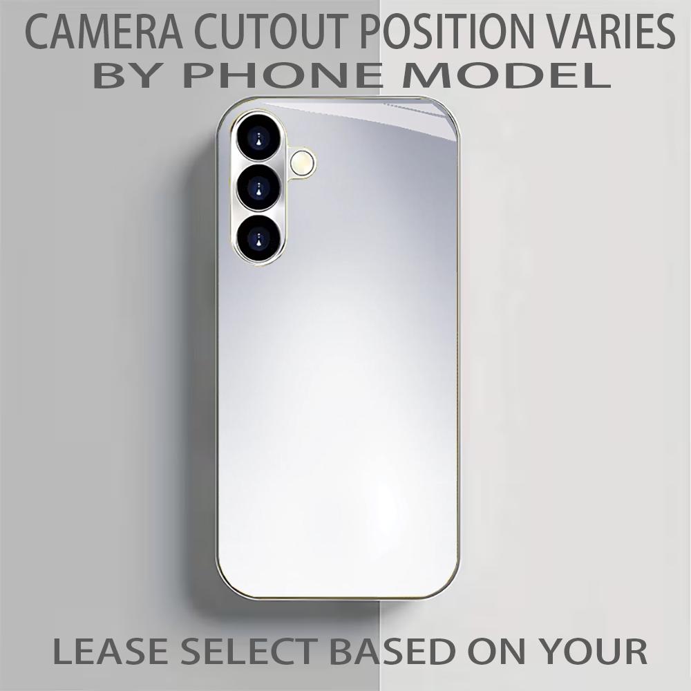 Nuova Cover per Telefono Antiurto con Motivo HD Color Gradiente Placcata Argento per Samsung Galaxy S26/S25/S24/S23/S22 Ultra Plus/Fe