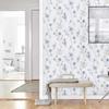 HaoHome Blue Floral Wallpaper Modern Floral Peel and Stick Wallpaper Self-Adhesive Waterproof Removable Contact Paper