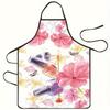 Creative Nail Polish Pattern Hairdresser Apron Waterproof Oilproof Cooking Baking Apron Bar Working Clothes For Woman Men