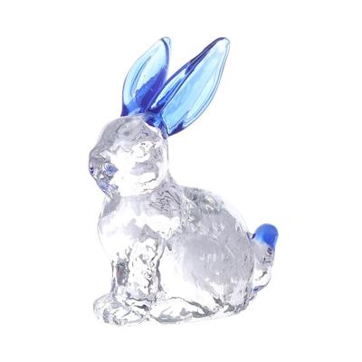 Crystal Rabbit Crystal Ornaments Blue/Pink Crystal Animal Decoration Room