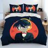 Anime Detective Conan Cartoon Bedding Set Duvet Cover Bed Set Quilt Cover Pillowcase Comforter King Queen Size Boys Adult