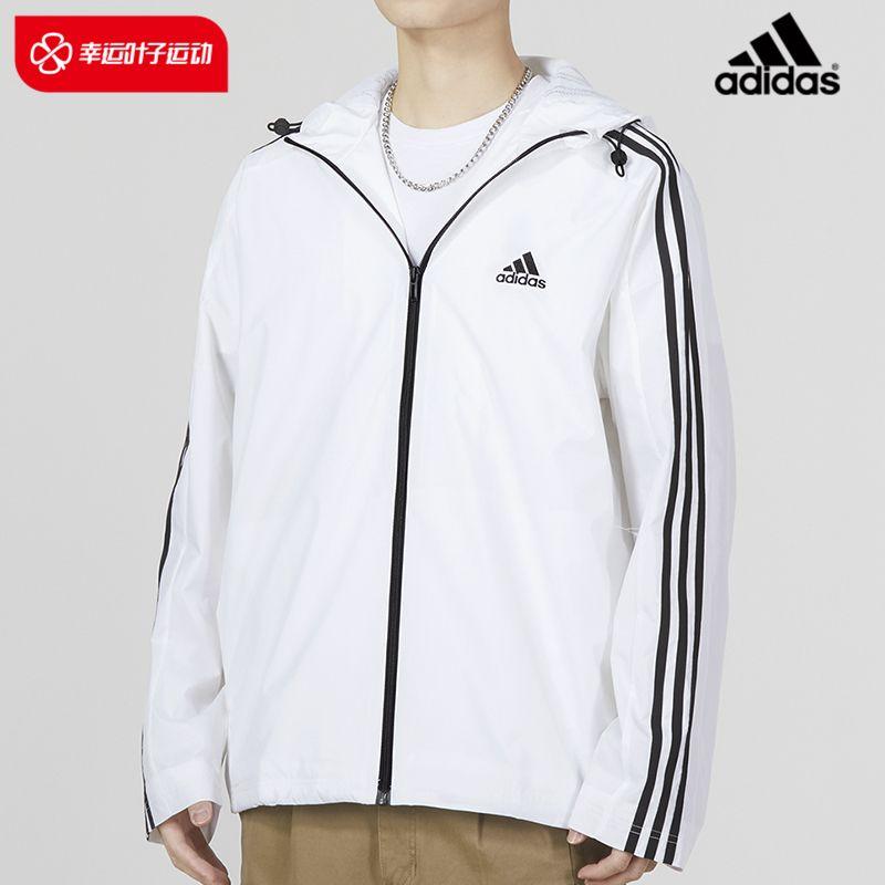 

Мужская белая куртка с капюшоном