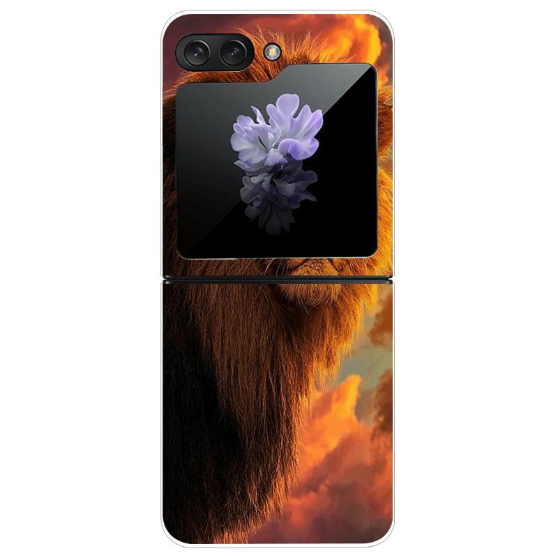 Transparent Case For Samsung Z Flip7 5G Fashion Printing Hard PC Clear Phone Cover For Galaxy Z Flip 7 Protective Fundas Shells