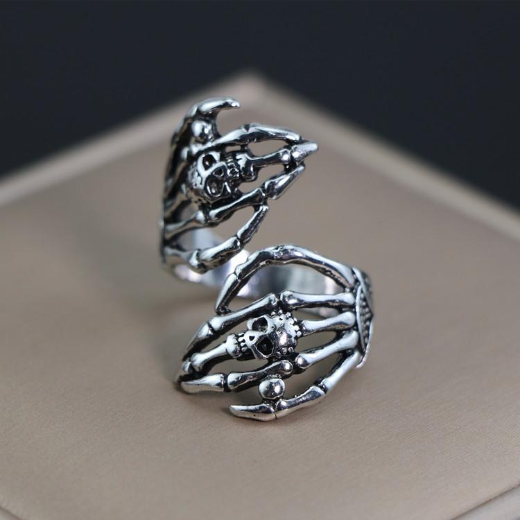 

Чоловіче модне металеве кільце у ретро стилі, крутий гарний дизайн, колекція чоловічих кілець з тотемами та геометричними візерунками Average size