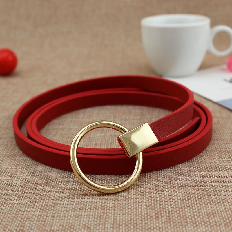 Spring And Summer Student Dress Casual Decoration Belt Multi-Colored Ring Knotted Women'S Belt Accessories