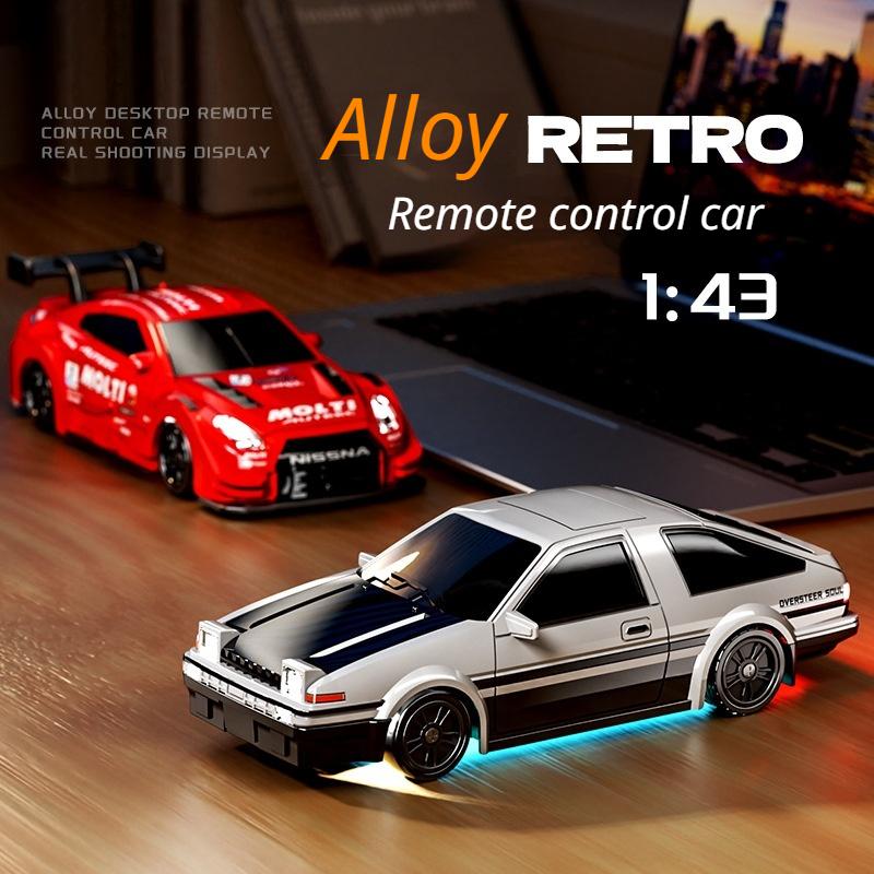 New Product In Stock 1/43 Alloy Drift Car 2.4G Four-Wheel Drive Drift Car Desktop Series Fully Proportional Including Gyroscope