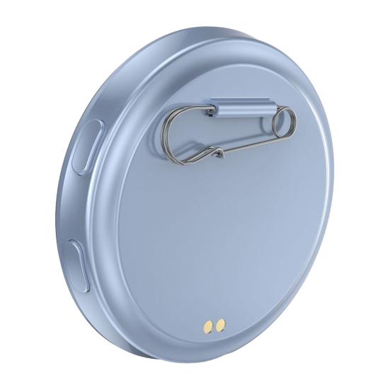 Badge Digitale Personalizzato Badge Elettronico per Nome Schermo Touch da 1,42 Pollici Badge con Display Metallico Batteria da 18 Ore Effetti di Luce Dinamici Regali Personalizzati