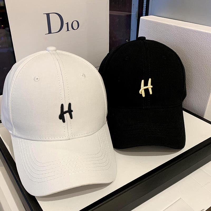 Female Alphabet Embroidered Cap Outdoor Sports Travel Male Sunscreen Shade Couple Baseball Hat