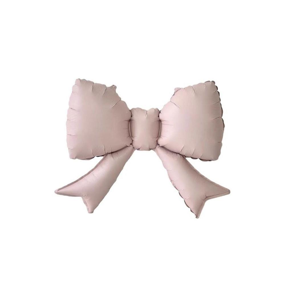 Korean-Style Macaron Color Bow Balloons for Baby Birthday Party Decor