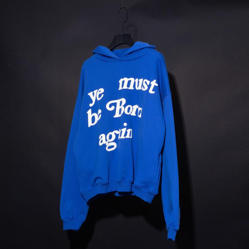 Trendy Multicolor Foam Letter Print Hoodie - Kanye Style
