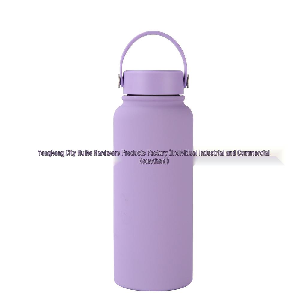 Insulated Stainless Steel Sports Water Bottle with Rubber Paint Finish for Outdoor Use