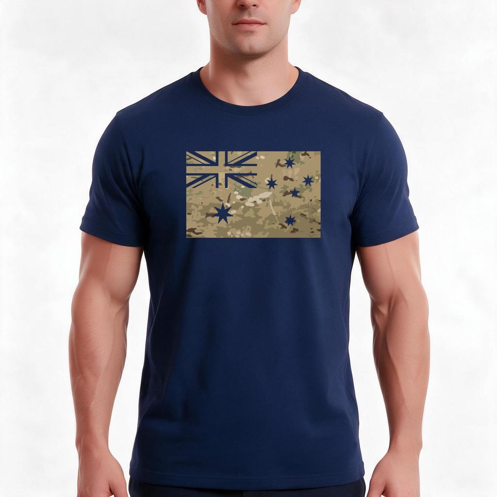 Australian Multicam TShirt Summer Casual Cotton Tee Oversized Streetwear Tops Vintage Graphic Print Loose Fit Short Sleeve