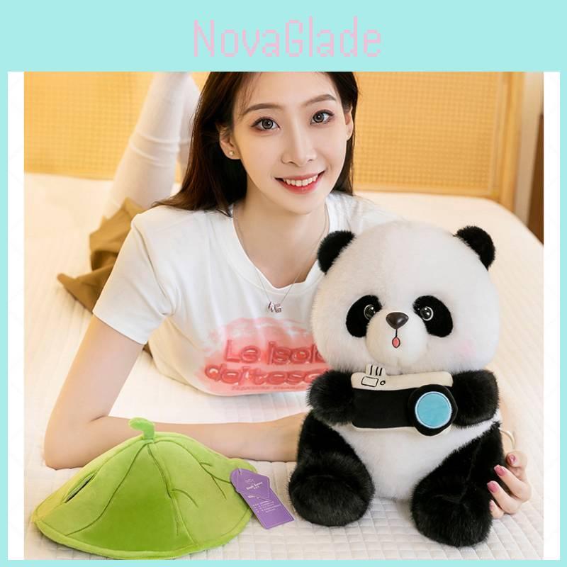 Entzückendes Plüsch-Panda-Spielzeug mit Kamera-Design Perfekt für Kindergeburtstagsgeschenke