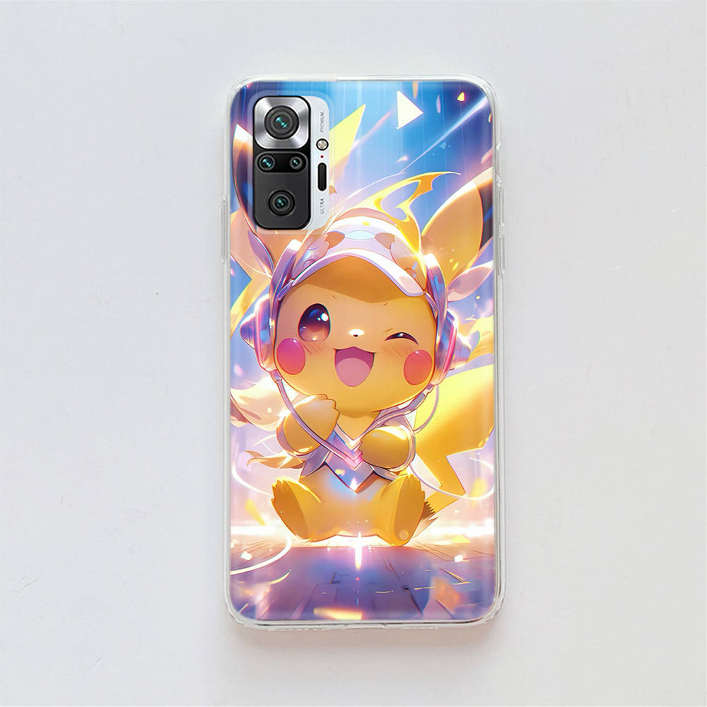 Transparent Case for Samsung A04 A14 A23 A34 A54 M23 M33 M52 M53 Realme Narzo 50 50I 50a Prime C35 C55 C30S 10 9 Pro K-86 Pikachu